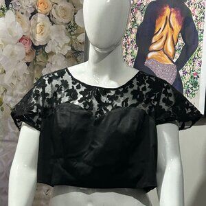 3- Torrid Black Lace Crop Top